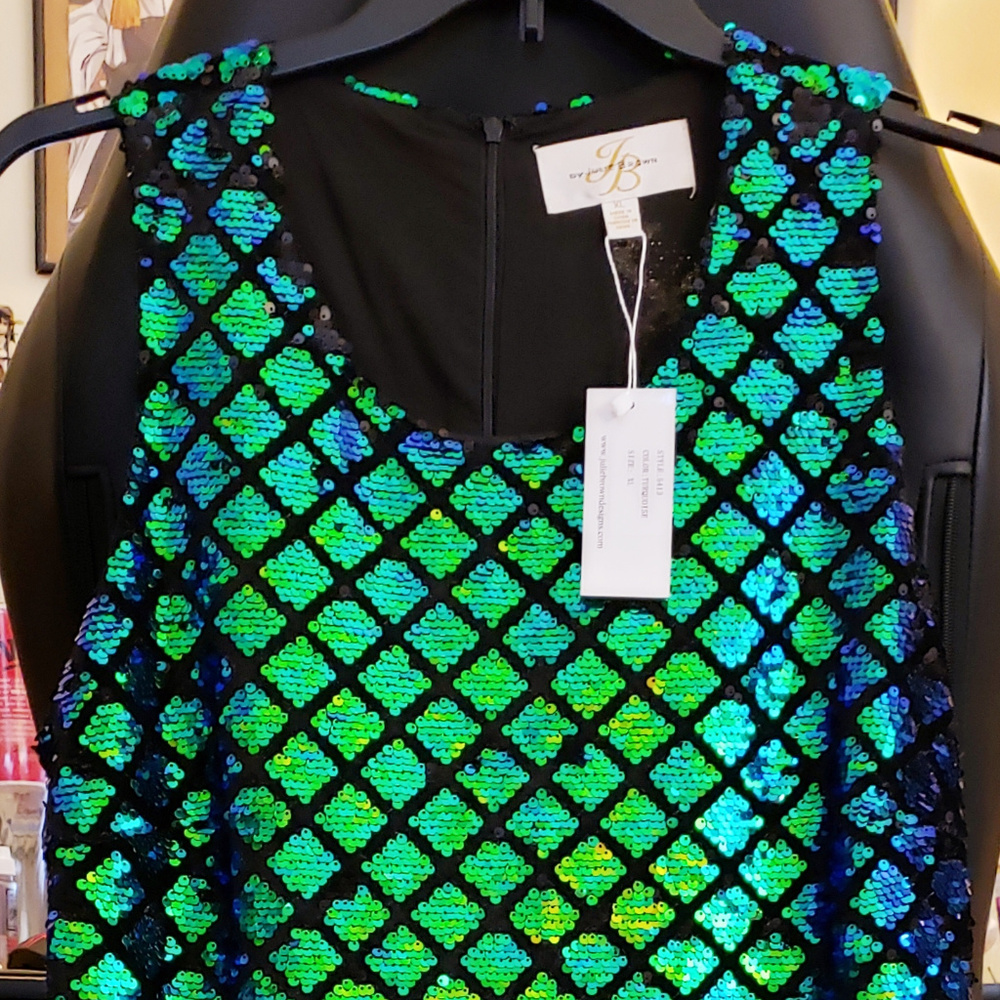 Green Mermaid Sequin Dress NWT